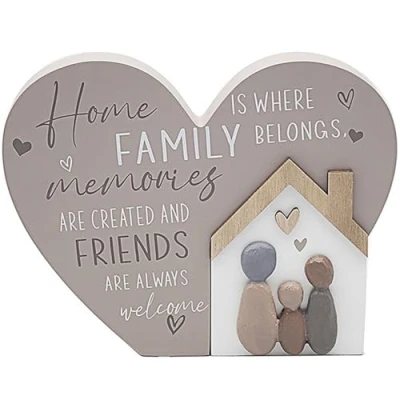 Image of Lesser &amp; Pavey British Designed Loving Quotes Plaque Message For Home or Office Heart Great Friendship Gifts Birthdays Love and Affection