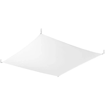 Image of Luna Decorative Flush Fabric Light White G13