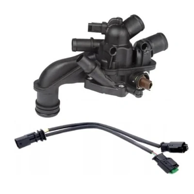 Image of 1336CC, 1336CE, 9808646980, 9808647080, V764558080 Engine thermostat DENSO DTM105896 105C with gaskets/seals CITROËN: C4 Grand Picasso 2