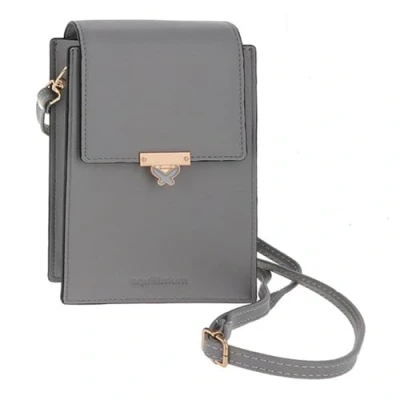 Image of Equilibrium Butterfly Clasp Mobile Phone Bag Grey 339010