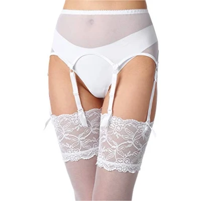 Image of Merry Style Women&#039;s Suspender Belt MSKS912 (Navy Blue, M)