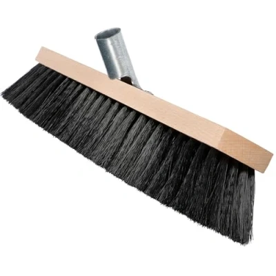 Image of Wooden Broom Head with Soft Bristle 40 cm Perfect Indoor for All Outdoor Tasks Floor Scrubber Sweeping Brush Fitted Bracket