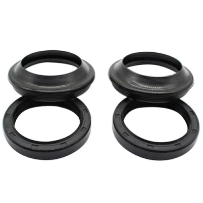 Image of Motorcycle Part Front Fork Damper Oil Seal for KAWASAKI ZG1000 ZG 1000 Concours 1986 1997 1998 (Color : and Dust seal)