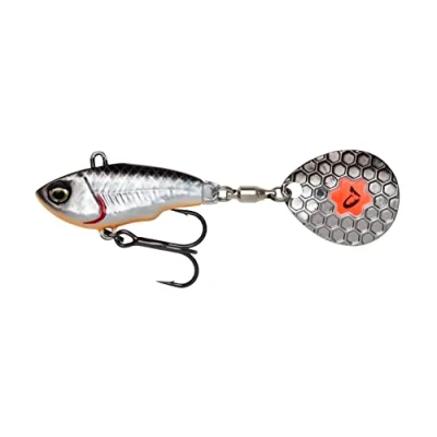 Image of Savage Gear Fat Tail Spin (No Lead) 5,5cm (6,5g) Dirty Silver Spinner