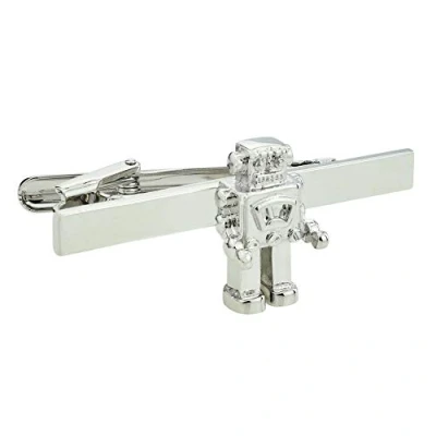 Image of GTR Retro Robot Tie Clip Presented in a Box