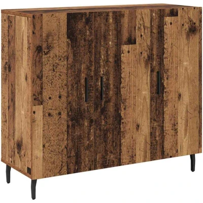 Image of Sideboard with Storage Door Brown 90 x 34 80 cm Engineered wood Vidaxl