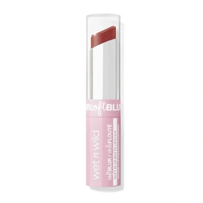 Image of Wet n Wild Cloud Pout Soft Blur Matte Lipstick, Lipstick with Non Drying and Long Lasting Formula, Lightweight Moisturizing, Nude for Love