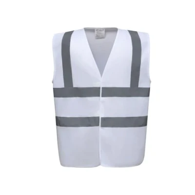 Image of Yoko Men&#039;s Yk001/Hvw100 Hi Vis 2 Band and Braces Waistcoat White, Medium