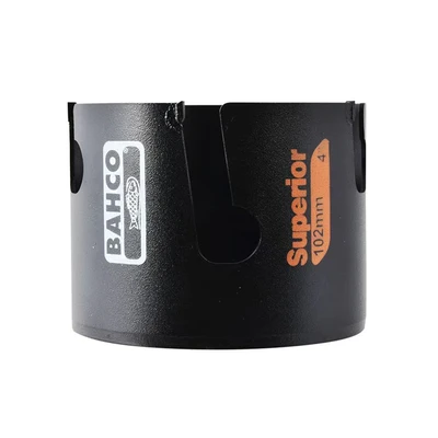 Image of Bahco BAH3833102C 3833102C Superior Multi Construction Holesaw Carded 102mm, Orange
