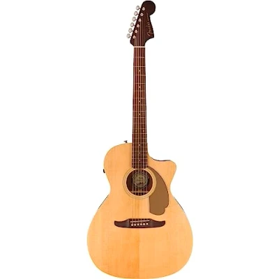 Image of Fender Newporter Player Acoustic Guitar, Walnut Fingerboard, Gold Pickguard, Natural