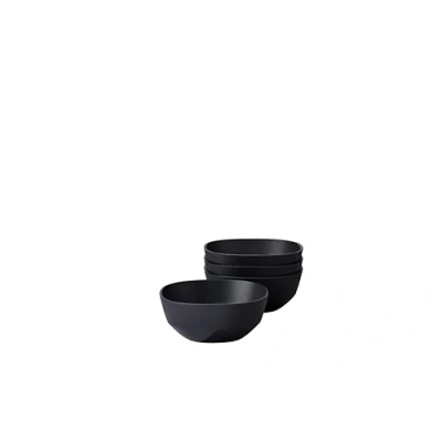 Image of Mepal Serving bowl 4 pieces Silueta Dishwasher &amp; microwave resistant Salad Tapas bowls Tableware 250 ml Nordic black