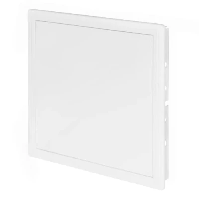 Image of Awenta 300 x mm Plastic Access Panel Door White Opening Flap Cover Plate Inspection Hatch Latch Concealed Hinge Removable Paintable Smooth Surface (12 12 Inches)