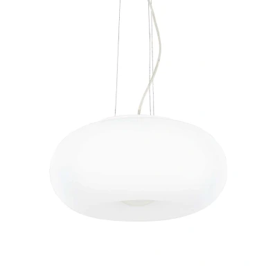 Image of Ulisse 3 Light Small Globe Ceiling Pendant White, E27