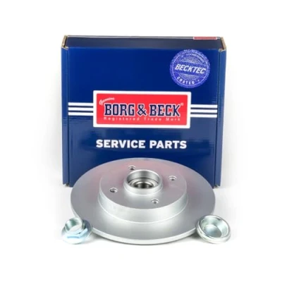Image of Borg &amp; Beck BBD5808S Brake Disc Single (Rear): Citroen C4 Peugeot 207, 307 07