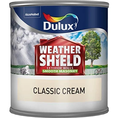 Image of Dulux Weathershield Smooth Masonry 250ml CLASSIC CREAM