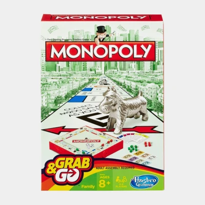 Image of Monopoly Hasbro Gaming Grab &amp; Go Game