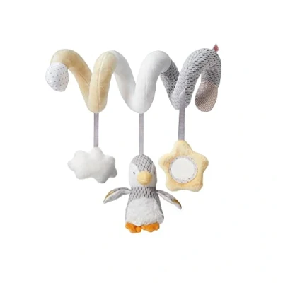 Image of Nuby 99618 Penguin Activity Spiral Toy for Pram, Carseat Or highchair Travel Baby, Car Seat Cot