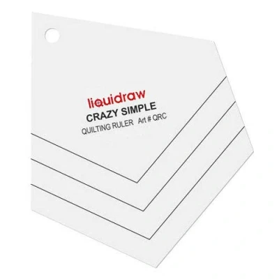 Image of Liquidraw Crazy Patchwork Quilting Ruler, Acrylic Template