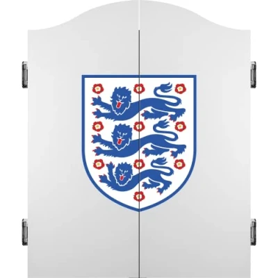 Image of Darts Corner England Dartboard Cabinet Officially Licensed FA Three Lions Crest (CAB064)