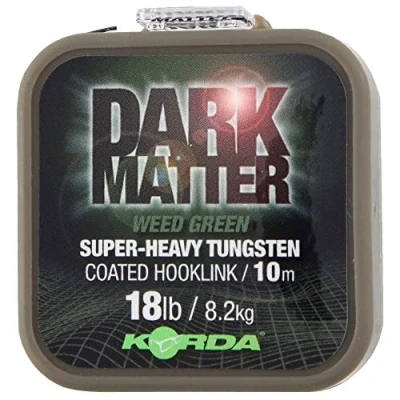 Image of Korda Dark Matter Super Heavy Tungsten Coated hooklink Green 18lb Carp material