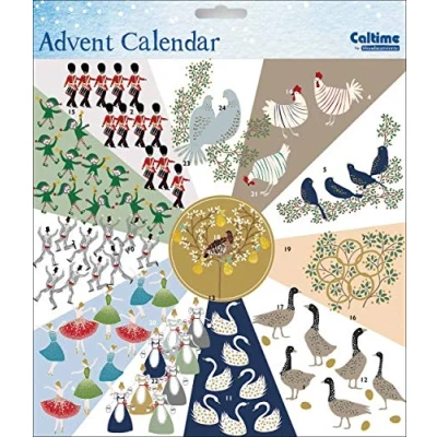 Image of Christmas Advent Calendar (WDM418792) 12 Days Of From The Caltime Range Glitter Varnish