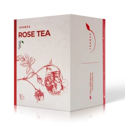 Image of Tonika Tea Rose Bulgarian Damascena Natural diuretic Refreshing Caffeine Free 25 Bags