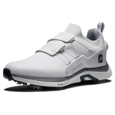 Image of FootJoy Men&#039;s Hyperflex Golf Shoe, White Grey, 7.5 UK