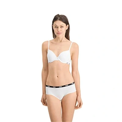 Image of PUMA Womens (1 pack) Push Up Bra, White, 36 / B UK