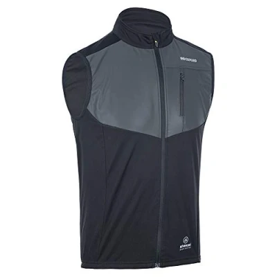 Image of Oxford Venture Cycle Gilet, Black Breathable Windproof Gilet With Reflective Panel For High Visibility (Medium)