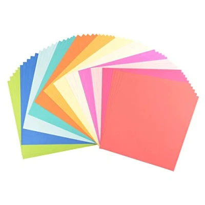 Image of Florence Cardstock Smooth Multicoloured Coloured Card Making Supplies 12 x inch Summer 17 5 Sheets Paper for Scrapbooking, and Other Crafts 216 GSM