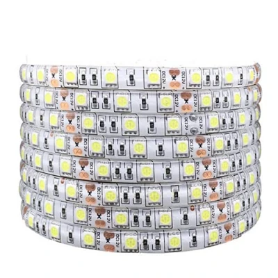 Image of ausuky DC12V 5Meters SMD 5050 RGB white Waterproof 300 LEDs Flexible Tape Strip Light (RGB,Non Waterproof)