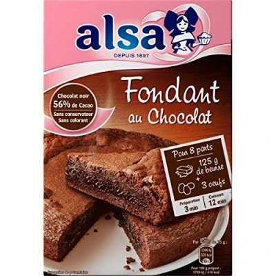 Image of Alsa Preparation Cake Fondant Au Chocolat 320G Lot of 4 Price Per Fast Delivery