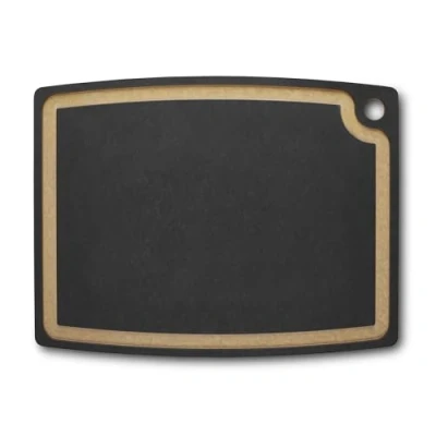Image of Victorinox Chopping Board, Gourmet Serie, Cutting Board XL 49.5 x, 38.1 0.9, Juice Groove, Durable, Dishwasher Safe, Black