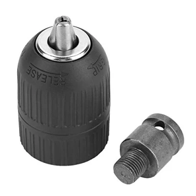 Image of 2 13mm Plastic Keyless Drill Chuck 1/2&quot; 20UNF with 1/2 Adapter for Impact Wrench Conversion (2 Chuck)