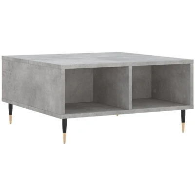 Image of vidaXL Coffee Table Concrete Grey 60x60x30 cm Engineered Wood