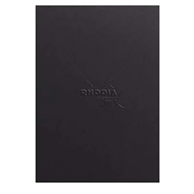 Image of RHODIA TOUCH 116100C Marker Pad A5+ 50 Sheets Clairefontaine Layout Uni White Extra Smooth Paper 100 g/m for Drawing with Alcohol Marker, Liner Pen, Fountain Pen