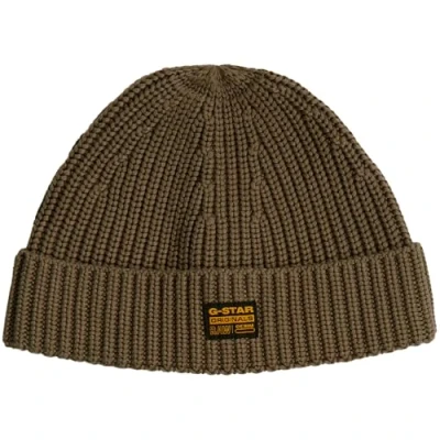 Image of G STAR RAW Men&#039;s Originals Fisherman Beanie Hat, Brown (Turf D24321 D167 273), One Size