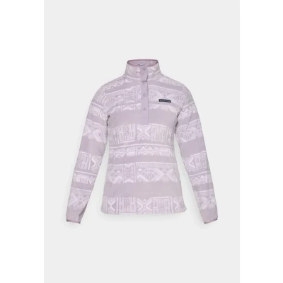 Image of Columbia Women&#039;s Benton Springs Printed 1/2 Snap, Fleece Pull Over, Shale Purple Deschutes Days, XS
