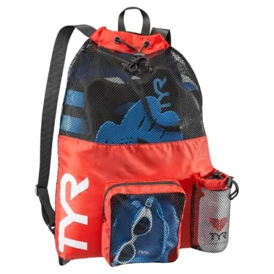 Image of TYR Unisex&#039;s Big Mesh Mummy Backpack Bag, Red, One Size
