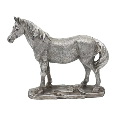 Image of The Leonardo Collection LP48924 Reflections Silver Horse Figurine, Boxed