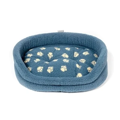 Image of Danish Design Harbour Paw Sherpa Fleece Blanket for Adult/Senior/Puppy Bedding Medium