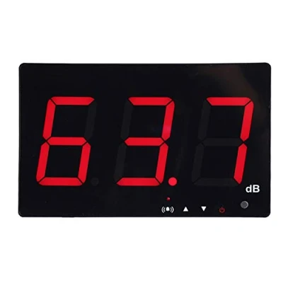 Image of Decibel Meter,Wall Mounted Digital Sound Level Meter Noise Tester Measurement Range 30 130dB, Accuracy 1.5dB with LCD Display