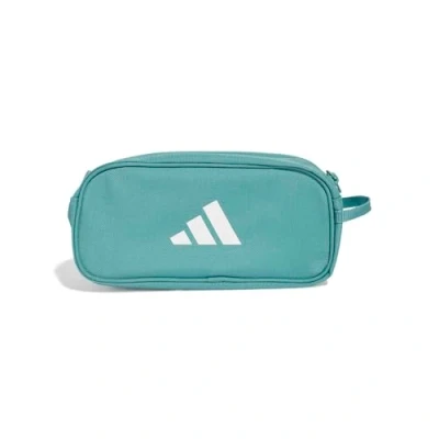 Image of adidas Unisex Kids PENCIL CASE 2, Powder Teal/White, One size