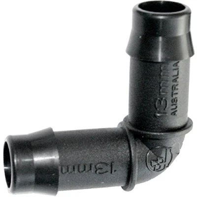 Image of 13mm Elbow Barbed Connector for irrigation/Hydroponics Pipe/Tube Antelco, Pack of 25