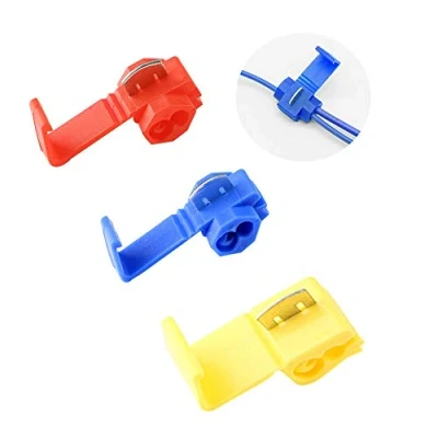 Image of Aiqeer 60 Pcs Scotch Lock Wire Connectors Set, Quick Splice Terminals, Electrical Branch (Red + Blue Yellow)