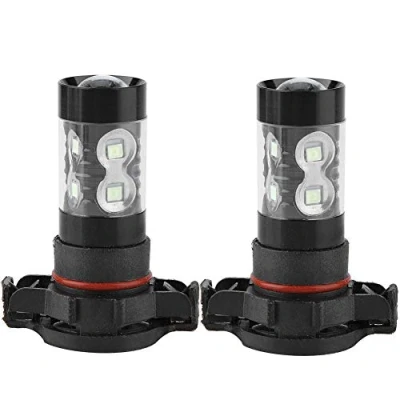Image of EBTOOLS Superb Estate Angel Headlights 2Pcs H16 5202 Led Headlight, 8000K Ice Blue 100W 20Leds Headlight Bulbs Kit Fog Light Car Driving Lamp