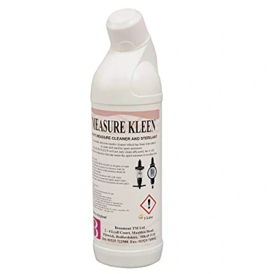 Image of We Can Source It Ltd Measure Kleen Spirit and Optic Liquid Cleaner Sterilant 1 Litre/33oz Glass Bottle