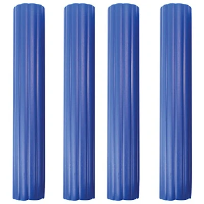 Image of PME 6 Inch Blue Plastic Hollow Pillars, Pack of 4,2.5 x 2.5 15 cm