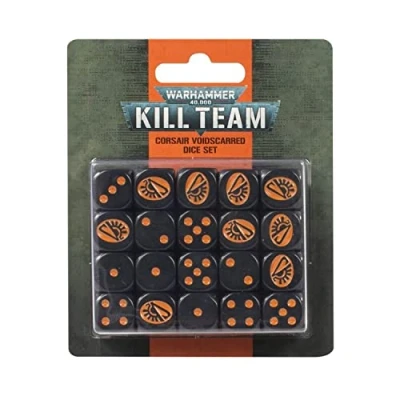 Image of Games Workshop Warhammer 40,000 Kill Team: Aeldari Corsair Voidscarred Dice Set