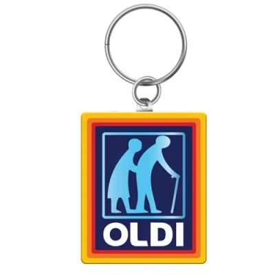 Image of SC Products Oldi Funny Keyring Old Age Joke Gifts Keyrings Retirement For Women And Men People Dad Keyring, Grandad Older Grumpy Man